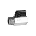 1/8" - 1/2" Inch F X M NPT Thread Valogin Chrome Plated Forging Brass Mini Ball Valve